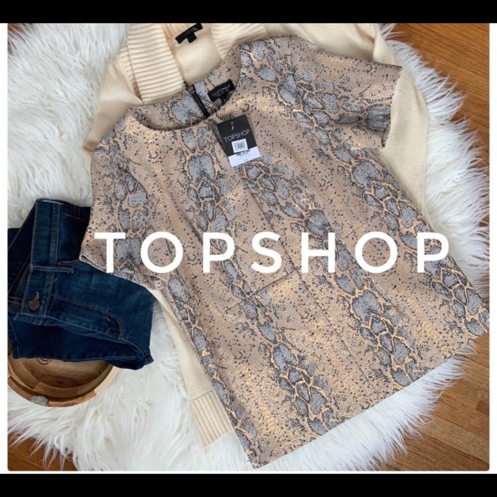 Topshop “snakeskin” blouse